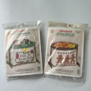 NEW NeedleMagic NMI Counted Cross Stitch Kit Gingerbread Boys & Season Bright